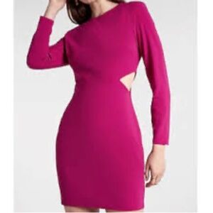 Express Cut-out Mini Dress - Magenta Size M
